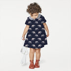 Elephants Navy Fabric