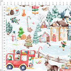 Elf Village Fabric