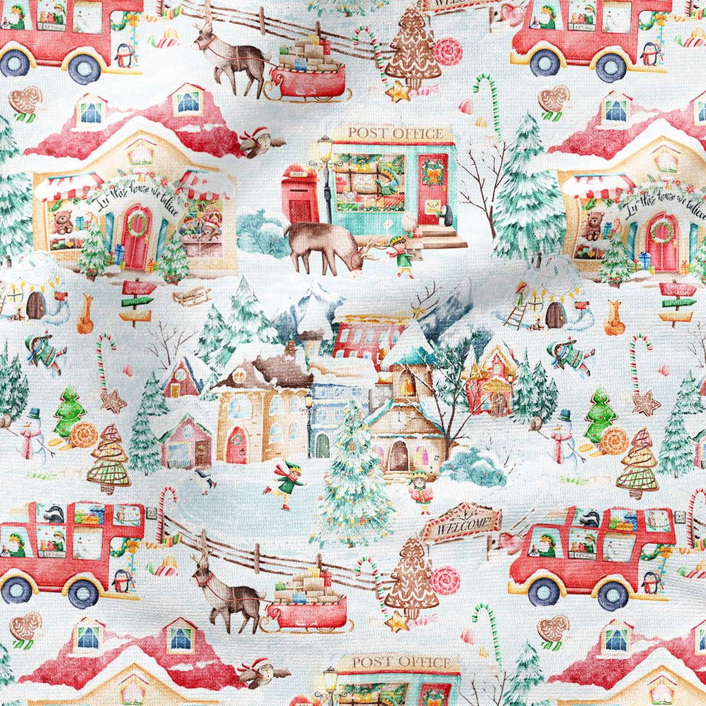 Elf Village Fabric