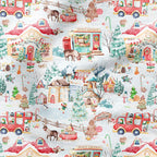 Elf Village Fabric
