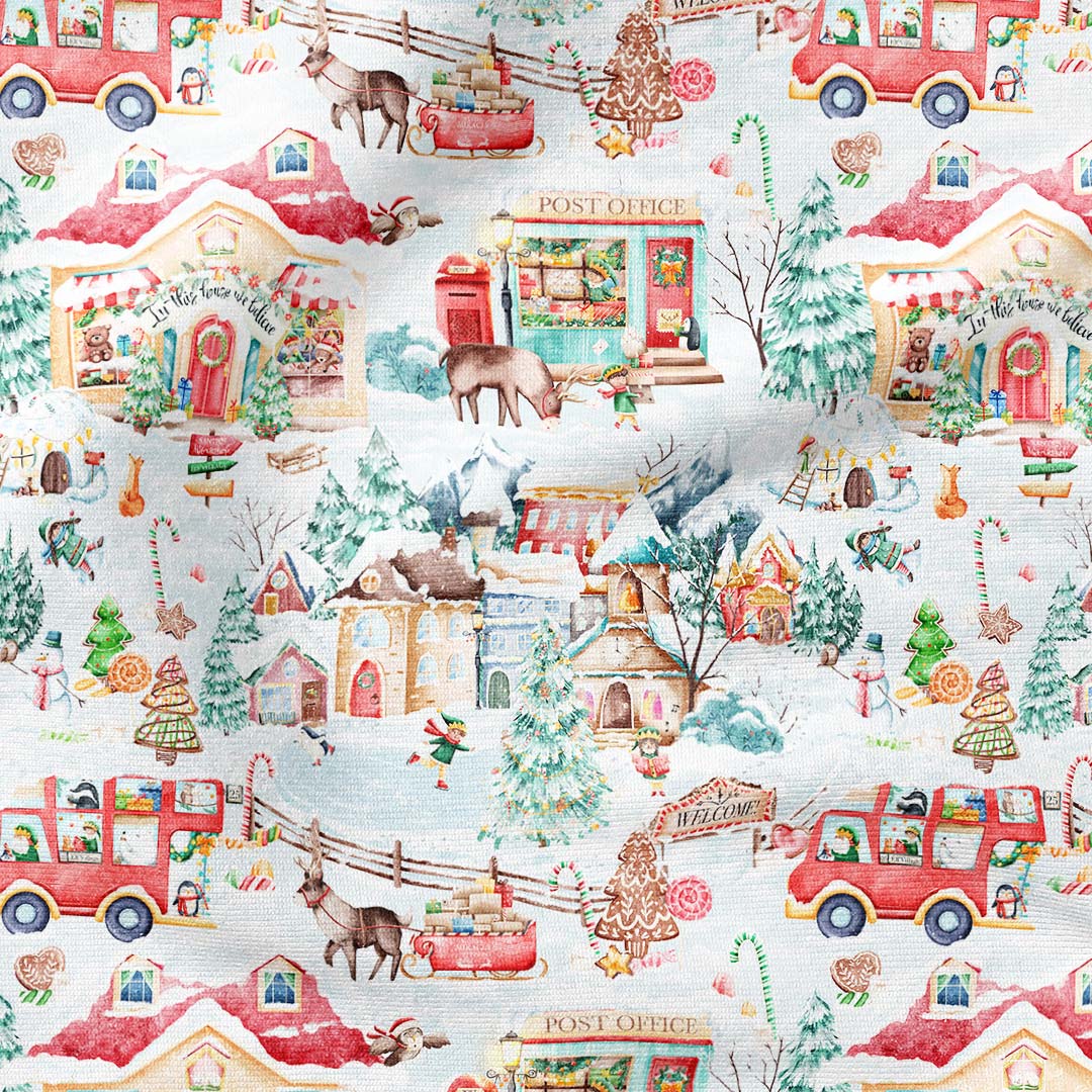 Elf Village Fabric