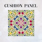 CUSHION Elizabethan Floral Cream Fabric Panel CP-634