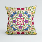 CUSHION Elizabethan Floral Cream Fabric Panel CP-634