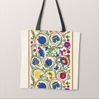 TOTE Elizabethan Floral Cream Fabric Bag Panel TP-758