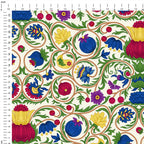 Elizabethan Floral Cream Fabric
