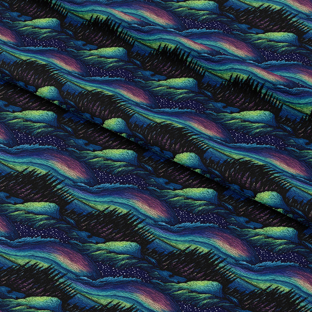 Northern Lights Embroidery Fabric