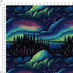 Northern Lights Embroidery Fabric