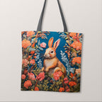 TOTE Embroidered Hare Fabric Bag Panel TP-180
