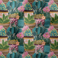 Embroidered Plants Fabric