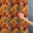 Autumn Leaves Embroidery Fabric