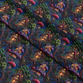 Embroidery Forest Fairy Houses Fabric