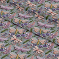 Pastel Dragonflies Embroidery Fabric