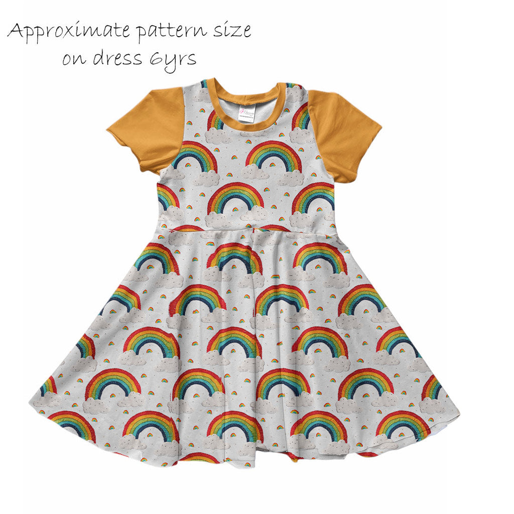 Embroidery Rainbows Fabric