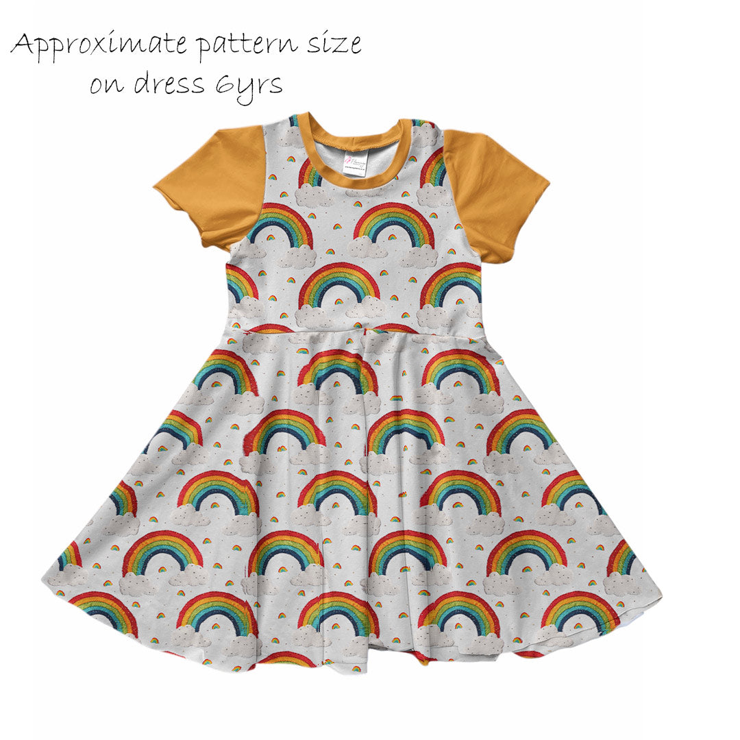 Embroidery Rainbows Fabric