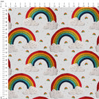 Embroidery Rainbows Fabric