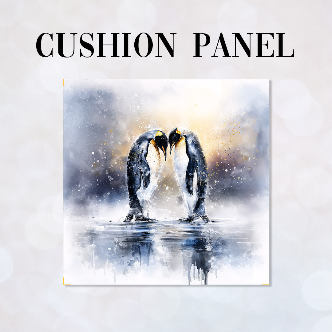 CUSHION Panel Emperor Penguins CP-796
