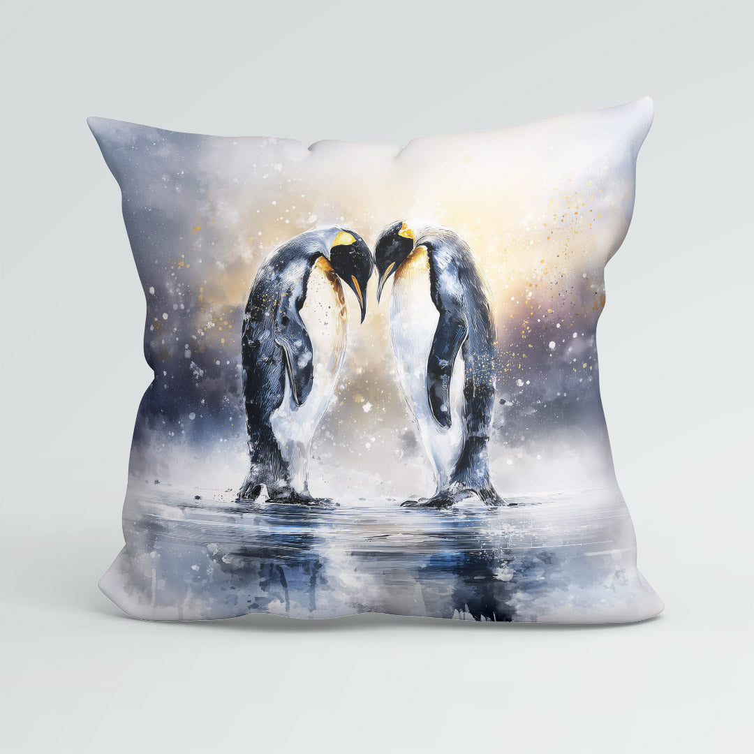 CUSHION Panel Emperor Penguins CP-796