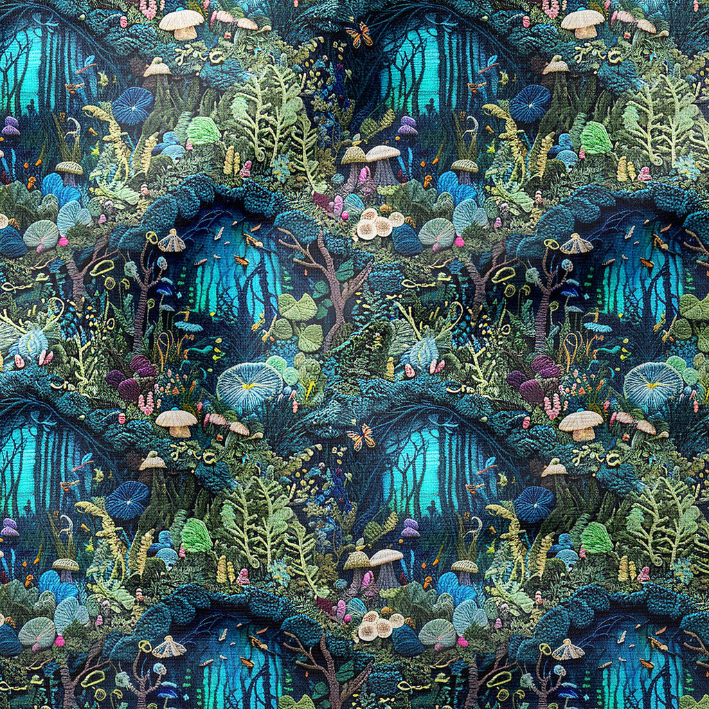 Enchanted Forest Embroidery Fabric