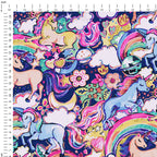 Enchanted Unicorns Navy Fabric