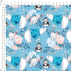 Enchanted Winter Blue Fabric