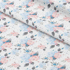 Enchanted Winter Roses Fabric