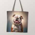 TOTE English Bulldog Fabric Bag Panel