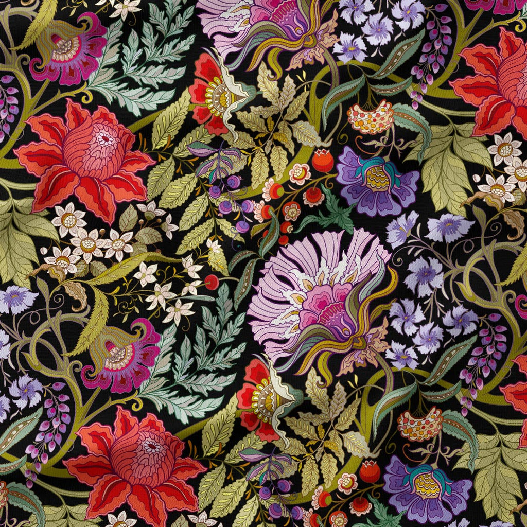 English Garden Black Fabric