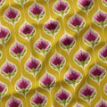 Erika Mustard Floral Drops Fabric
