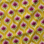 Erika Mustard Floral Drops Fabric