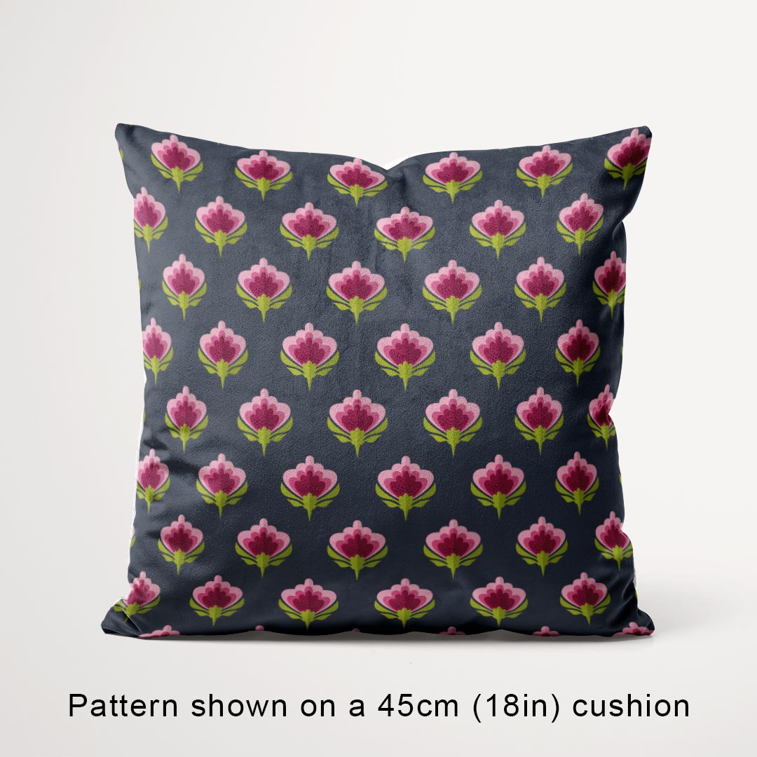 Erika Navy Ditsy Flowers Fabric
