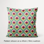 Erika Teal Floral Drops Fabric