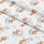 Personalised Teddy Bear Moon Fabric