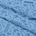 Personalised Dog Blue Fabric