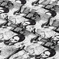 Wednesday Black & White Fabric