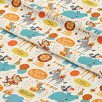 Personalised Circus Birthday Fabric