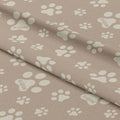 Personalised Paw Prints Neutral Fabric