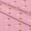 Personalised Royal Initials Pink Fabric