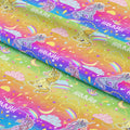 Personalised Rainbow Unicorns Fabric
