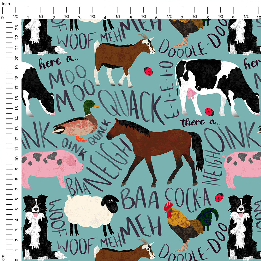 Farm Animals Fabric