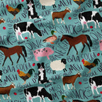 Farm Animals Fabric