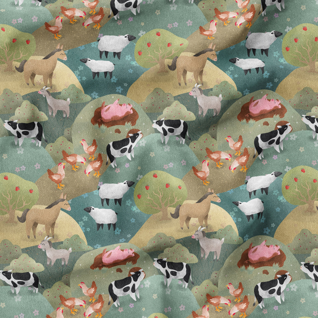 Farm Animals Fabric