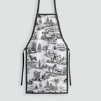 Farm Black Toile De Jouy Fabric