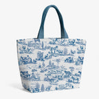 Farm Blue Toile De Jouy Fabric