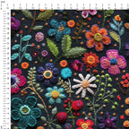 Felicia Floral Embroidery Fabric