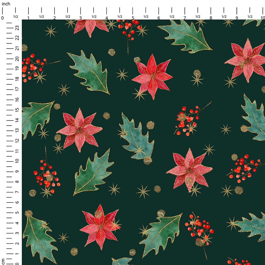 Festive Evergreen Fabric