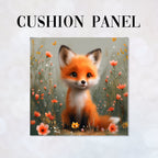 CUSHION Panel Cute Fox Finn CP-226