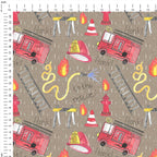 Fire Engine Beige Fabric