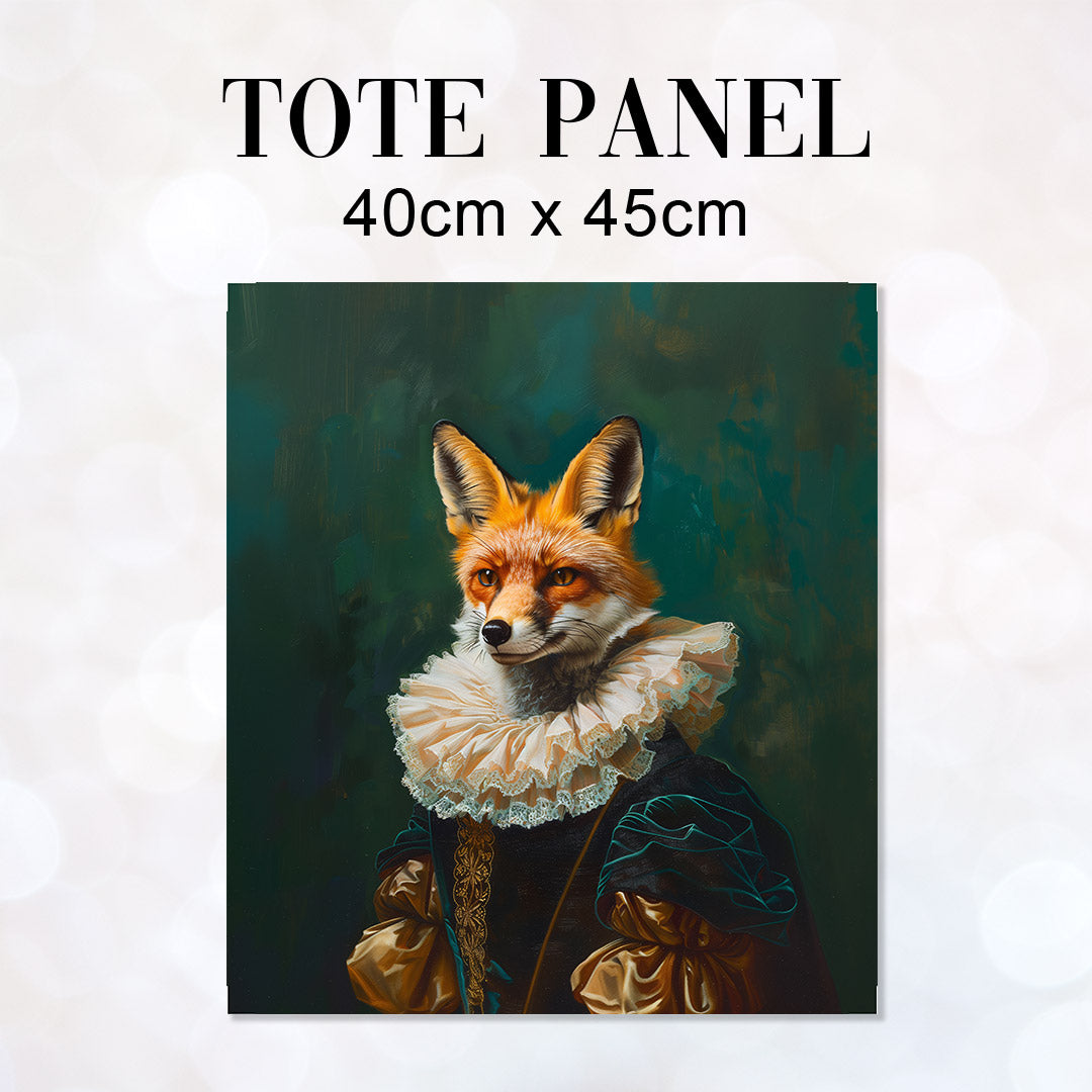 TOTE Flamboyant Fox Fabric Bag Panel TP-355
