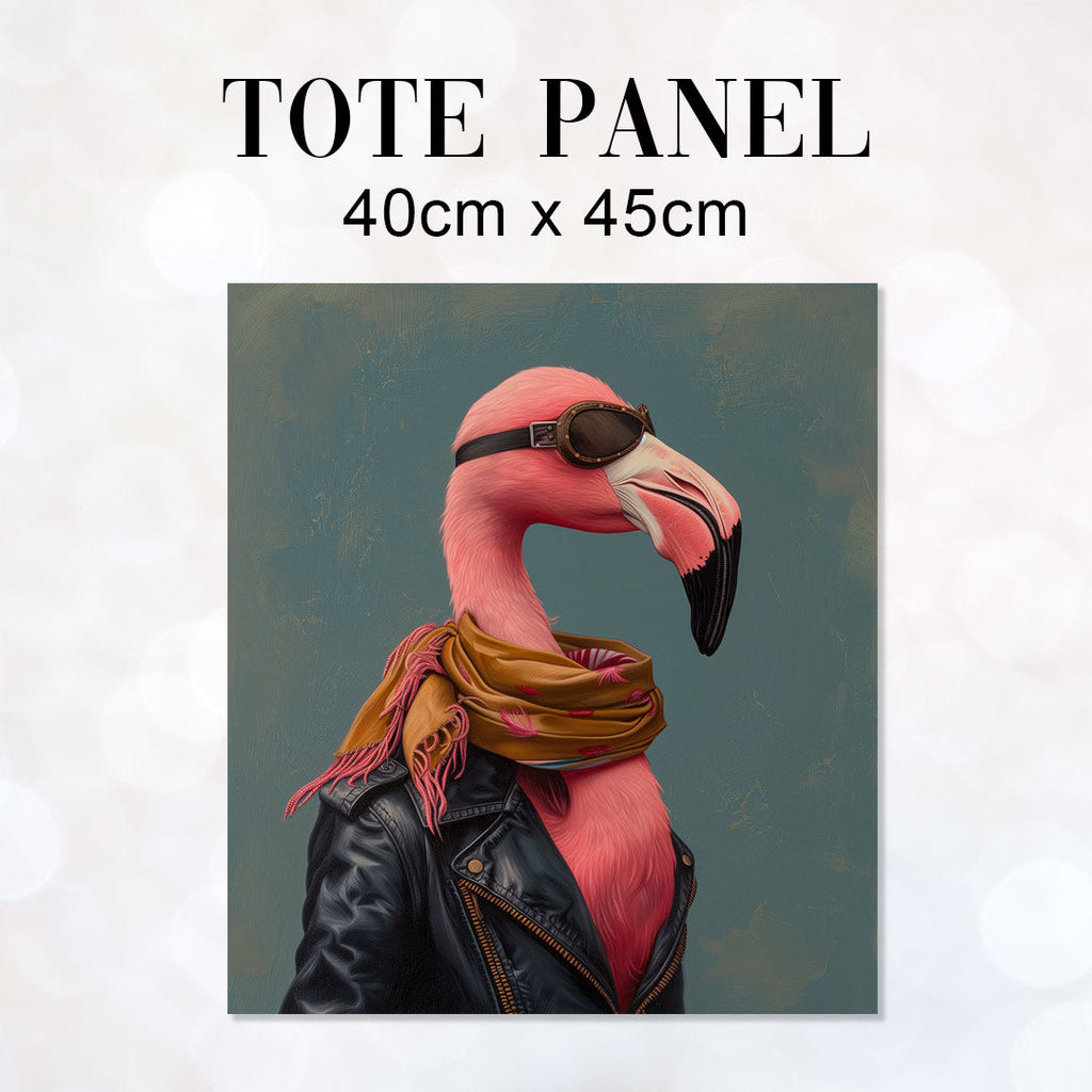 TOTE Fabric Bag Panel Flamingo Aviator TP-281