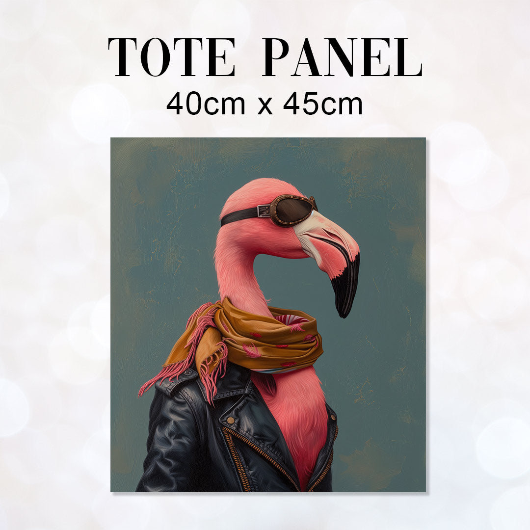 TOTE Fabric Bag Panel Flamingo Aviator TP-281